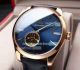 Replica Omega Seamaster Watch Blue Dial Yellow Gold Bezel Black Leather Strap 40mm (1)_th.jpg